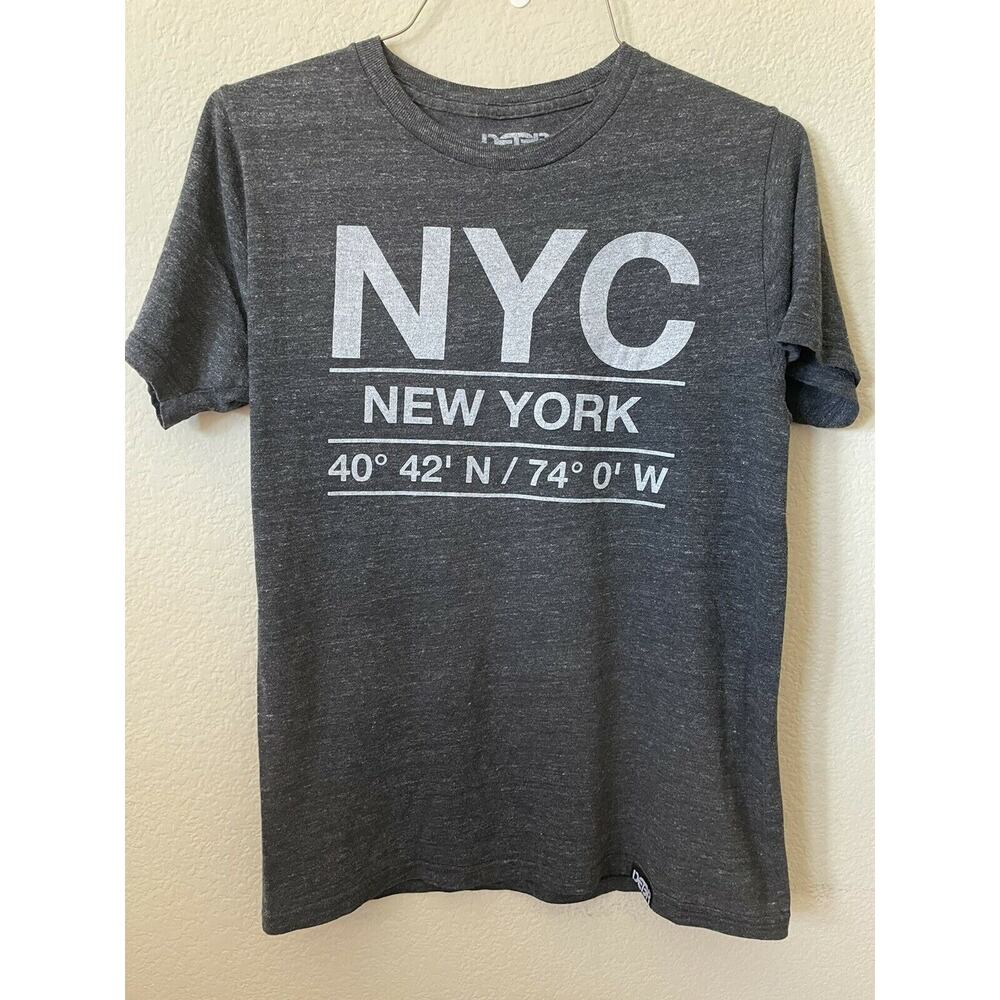 Deter Heather Gray NYC New York Round Neck Short Sleeve Men’s T Shirt Size M